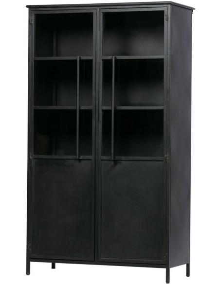 vitrine vitrineskab skab køkkenskab køkken opbevaring træ industrielt fabriks design