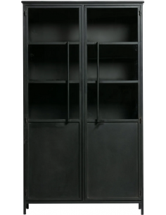 vitrine vitrineskab skab køkkenskab køkken opbevaring træ industrielt fabriks design