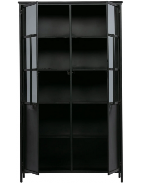 vitrine vitrineskab skab køkkenskab køkken opbevaring træ industrielt fabriks design