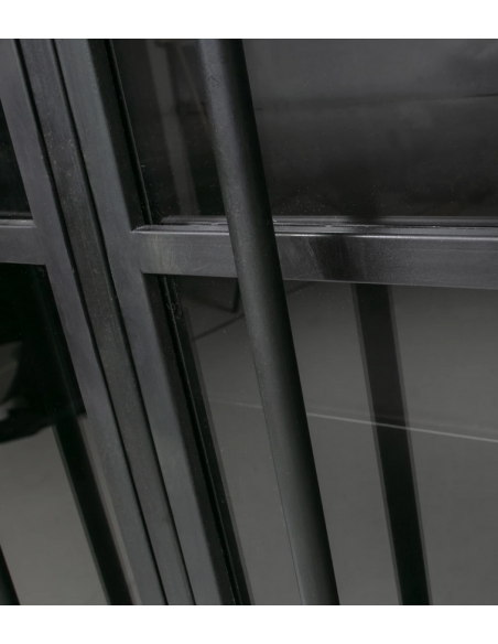 vitrine vitrineskab skab køkkenskab køkken opbevaring træ industrielt fabriks design