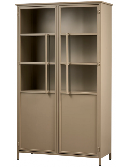 vitrine vitrineskab skab køkkenskab køkken opbevaring træ industrielt fabriks design