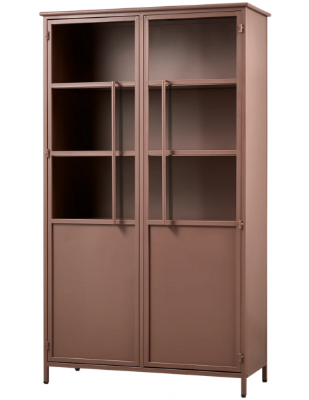 vitrine vitrineskab skab køkkenskab køkken opbevaring træ industrielt fabriks design