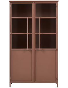 vitrine vitrineskab skab køkkenskab køkken opbevaring træ industrielt fabriks design