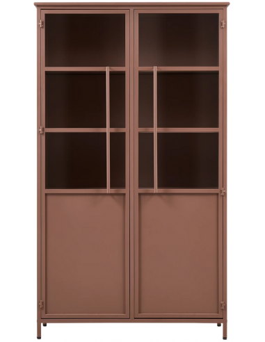 vitrine vitrineskab skab køkkenskab køkken opbevaring træ industrielt fabriks design