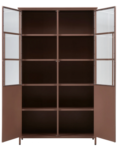 vitrine vitrineskab skab køkkenskab køkken opbevaring træ industrielt fabriks design