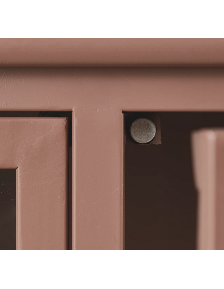 vitrine vitrineskab skab køkkenskab køkken opbevaring træ industrielt fabriks design