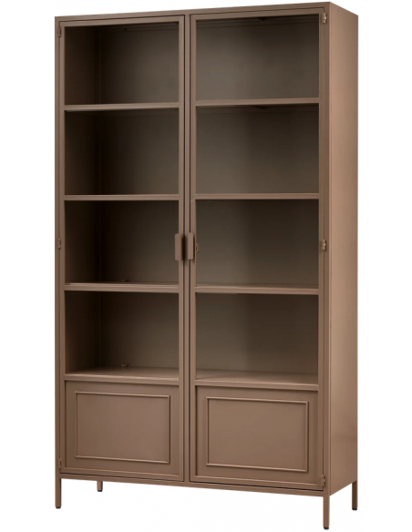 vitrine vitrineskab skab køkkenskab køkken opbevaring træ industrielt fabriks design