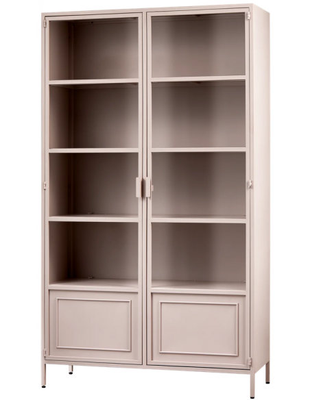 vitrine vitrineskab skab køkkenskab køkken opbevaring træ industrielt fabriks design