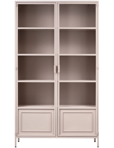 vitrine vitrineskab skab køkkenskab køkken opbevaring træ industrielt fabriks design