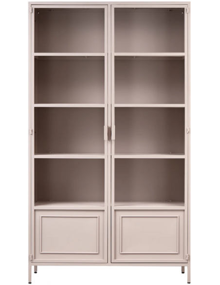 vitrine vitrineskab skab køkkenskab køkken opbevaring træ industrielt fabriks design