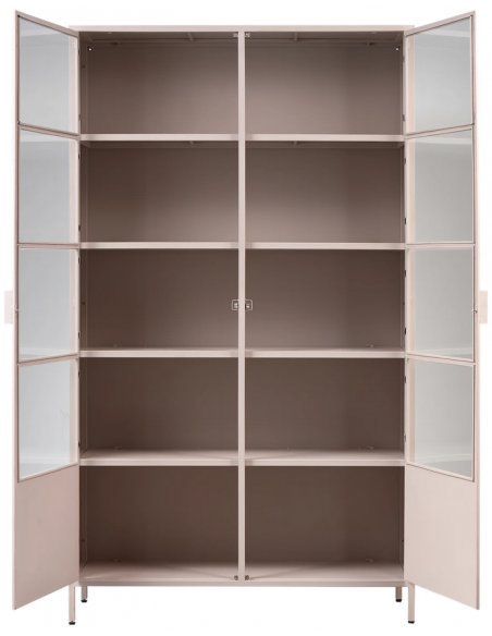 vitrine vitrineskab skab køkkenskab køkken opbevaring træ industrielt fabriks design