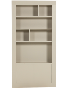 reol reolsystem bogreol skab opbevaring træ rustikt design