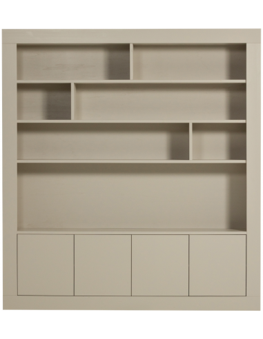 reol reolsystem bogreol skab opbevaring træ rustikt design