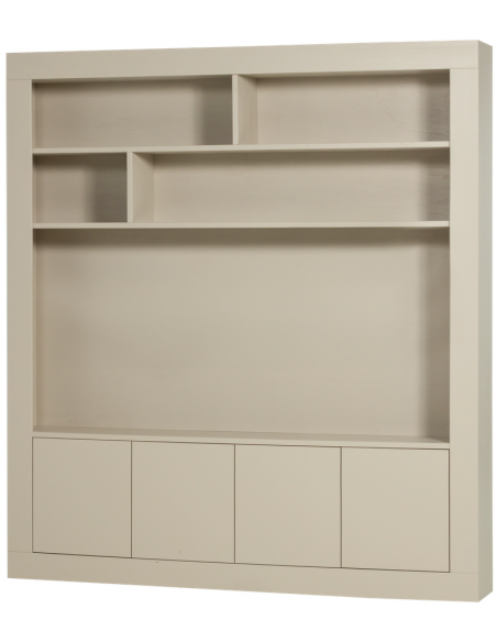 reol reolsystem bogreol skab opbevaring træ rustikt design