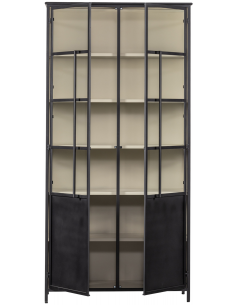 vitrine vitrineskab skab køkkenskab køkken opbevaring træ industrielt fabriks design 2