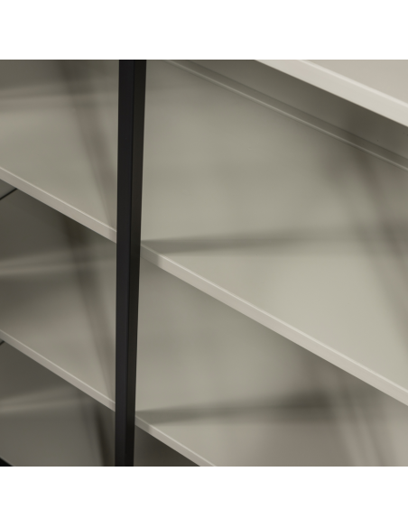 vitrine vitrineskab skab køkkenskab køkken opbevaring træ industrielt fabriks design