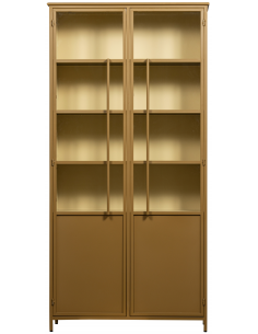 vitrine vitrineskab skab køkkenskab køkken opbevaring træ industrielt fabriks design