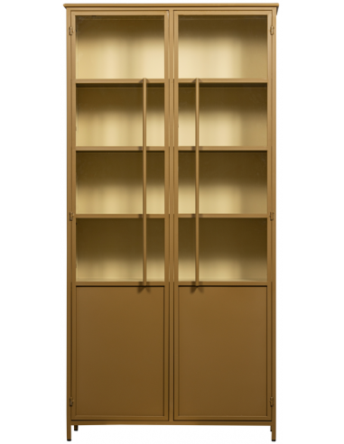 vitrine vitrineskab skab køkkenskab køkken opbevaring træ industrielt fabriks design