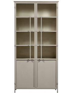 vitrine vitrineskab skab køkkenskab køkken opbevaring træ industrielt fabriks design