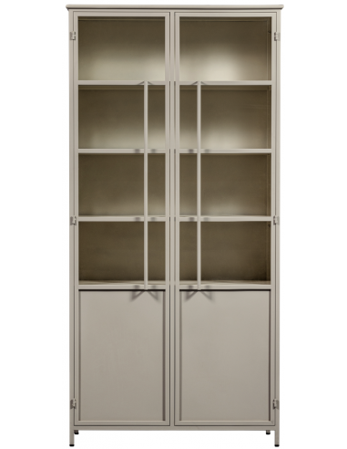 vitrine vitrineskab skab køkkenskab køkken opbevaring træ industrielt fabriks design