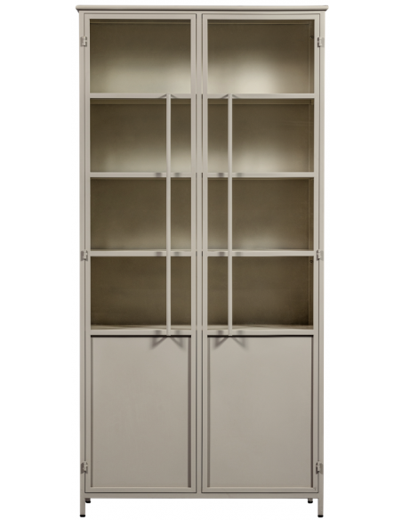 vitrine vitrineskab skab køkkenskab køkken opbevaring træ industrielt fabriks design