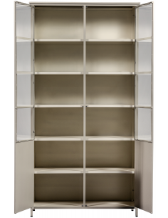 vitrine vitrineskab skab køkkenskab køkken opbevaring træ industrielt fabriks design 2