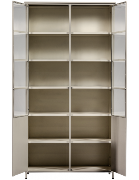 vitrine vitrineskab skab køkkenskab køkken opbevaring træ industrielt fabriks design