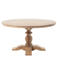 teak træ teaktræ rundt spisebord havebord havemøbler design udendørs