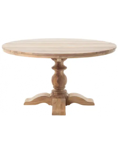 rundt havebord spisebord have bord udendørs teak træ teaktræ 180