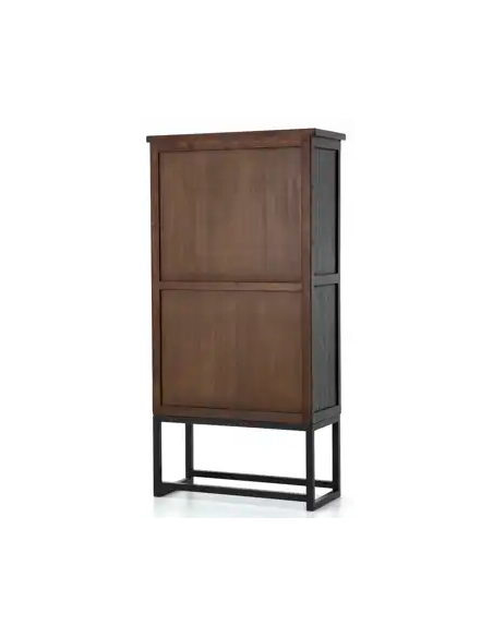 vitrineskab vitrine skab rustikt design træ