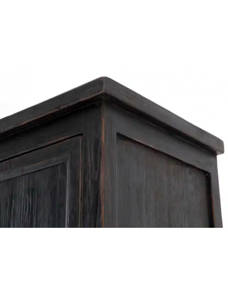 vitrineskab vitrine skab rustikt design træ