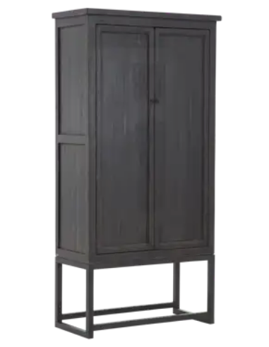 vitrineskab vitrine skab rustikt design træ