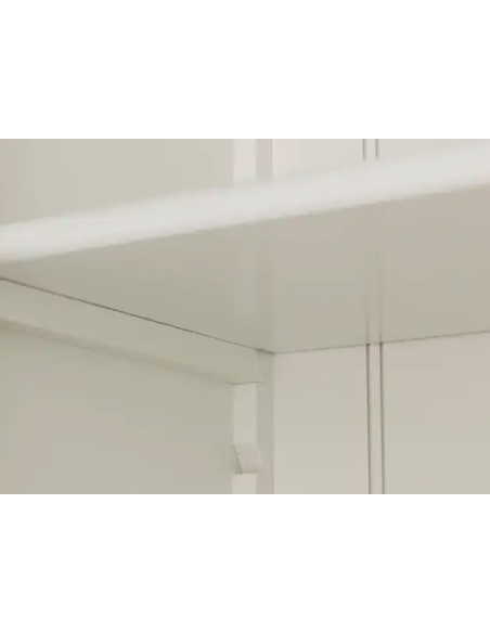 vitrineskab vitrine skab lys lamper belysning design træ hvid stige