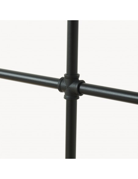 tøjstativ vandrør industrielt sort bøjlestang garderobe entremøbler bryggers