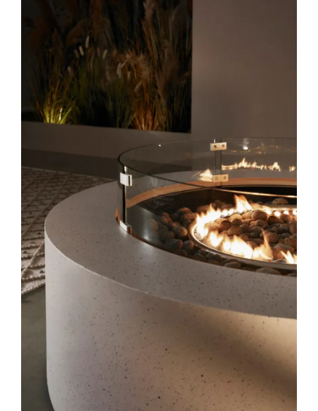 rundt ildbord gas havebord havemøbler loungebord udendørs