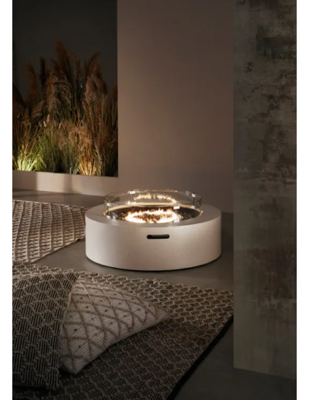 rundt ildbord gas havebord havemøbler loungebord udendørs