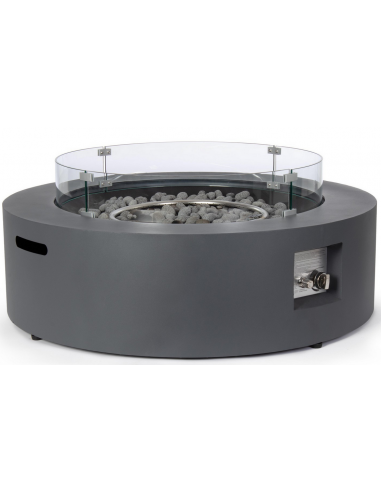 rundt ildbord gas havebord havemøbler loungebord udendørs