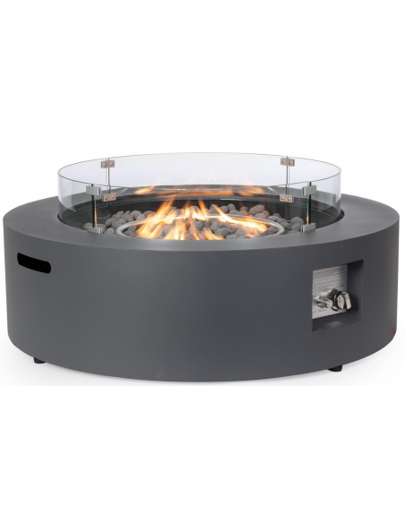 rundt ildbord gas havebord havemøbler loungebord udendørs