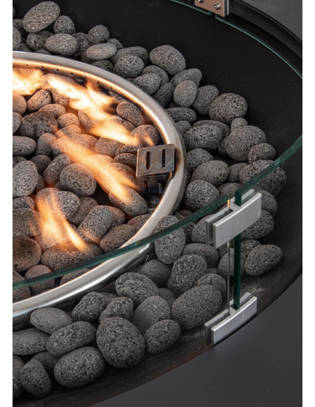 rundt ildbord gas havebord havemøbler loungebord udendørs