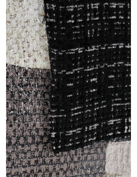 abstrakt billede motiv maleri stof tekstil træ rustikt moderne design ramme