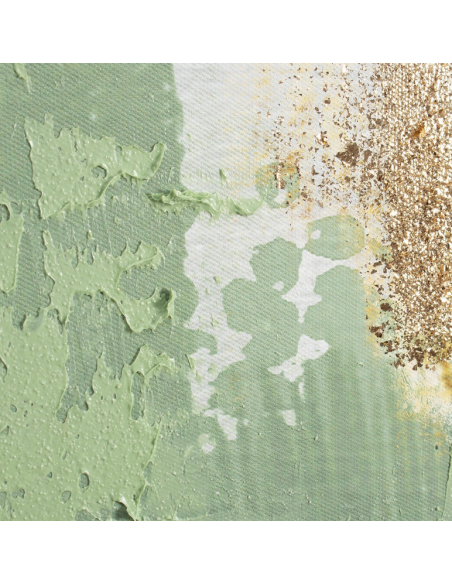 abstrakt billede motiv maleri stof tekstil træ rustikt moderne design ramme