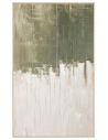 Abstrakt print med ramme H204 x B124 cm - Lys natur/Grønlige nuancer