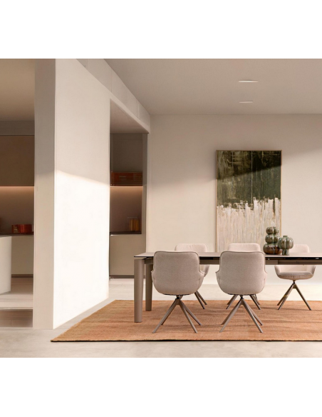 abstrakt billede motiv maleri stof tekstil træ rustikt moderne design ramme