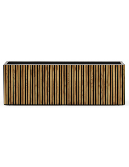 højbed plantekasser havedekoration højbede sort stål