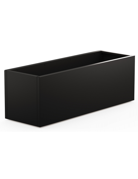 højbed plantekasser havedekoration højbede sort stål