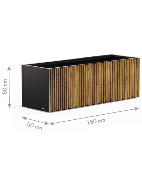 højbed plantekasser havedekoration højbede sort stål