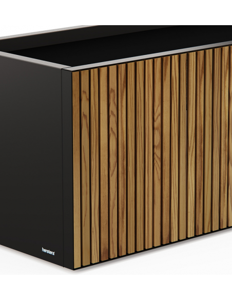 højbed plantekasser havedekoration højbede sort stål