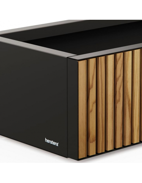 højbed plantekasser havedekoration højbede sort stål