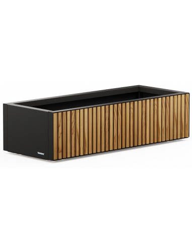 højbed plantekasser havedekoration højbede sort stål