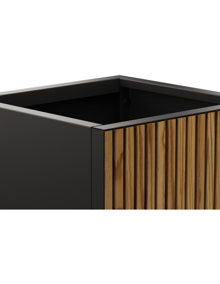 højbed plantekasser havedekoration højbede sort stål